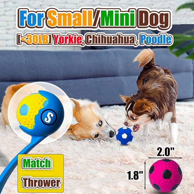 Durable Rubber Dog Toy Ball Set – Interactive Chew & Fetch Pet Toy for Small, Medium & Large Dogs